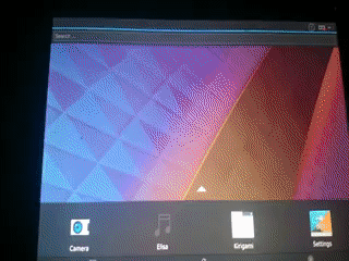 Plasma Mobile running on the sony-castor-windy with freedreno